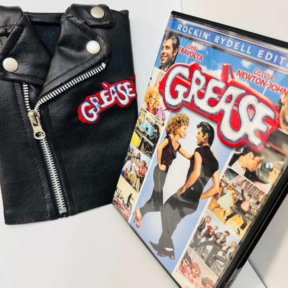 Grease DVD - Rockin’ Rydell Edition with Black Leather Jacket Case - Picture 1 of 7